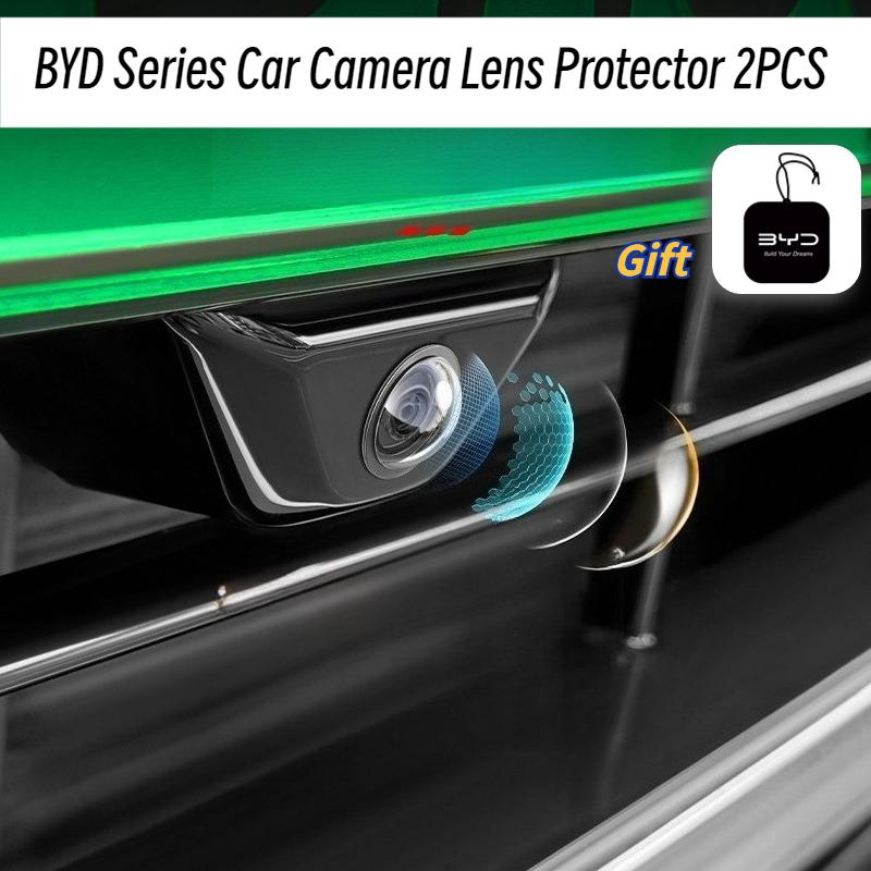 Защитная линза для камеры автомобиля серии BYD 2 шт. для BYD Sealion Atto 3 Yuan Plus Dolphin Surf Seal Song Plus Защита от царапин Водонепроницаемая