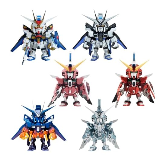 [BANDAI] QMSV mini STRIKE FREEDOM GUNDAM & INFINITE JUSTICE GUNDAM (1 BOX of 8) Recommended Age: 15 