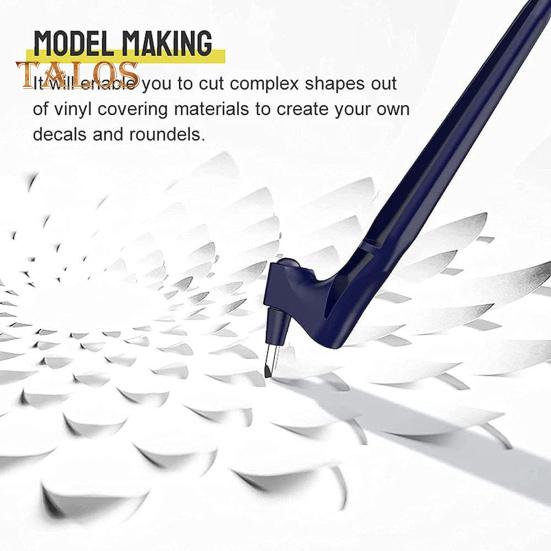 Инструмент для резки поделок Ручка с эргономичной ручкой Вращающееся на 360 градусов лезвие Ручка-резак из нержавеющей стали Инструмент для вырезок из бумаги Инструмент для поделок своими руками