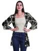 Moomaya Printed Georgette Beach Clothes For Women Short Shrug Cover Up