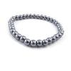 [J7560] - Gray 'Perla' Bracelet 6 Mm