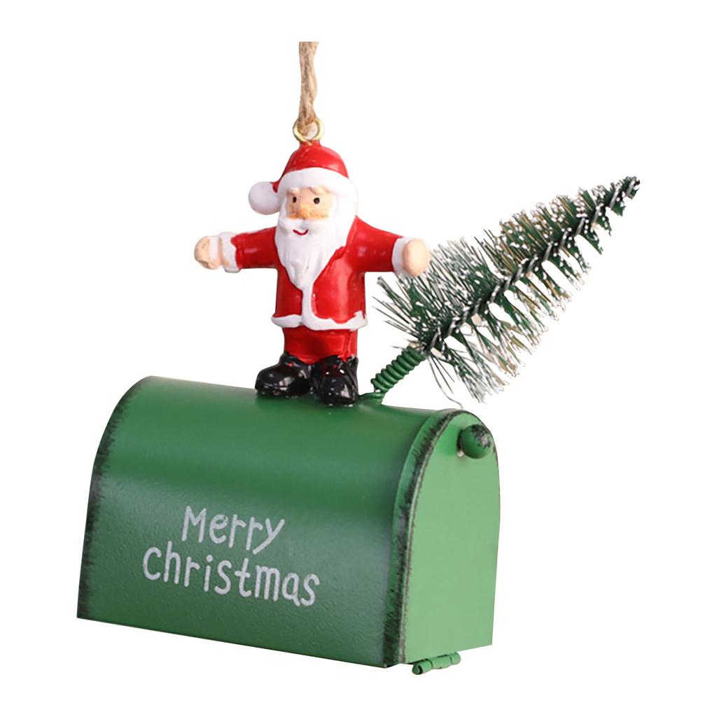 Железные рождественские подвески Санта-Клаус Снеговик Металлические подвески Реквизит Украшения для рождественской елки Украшения