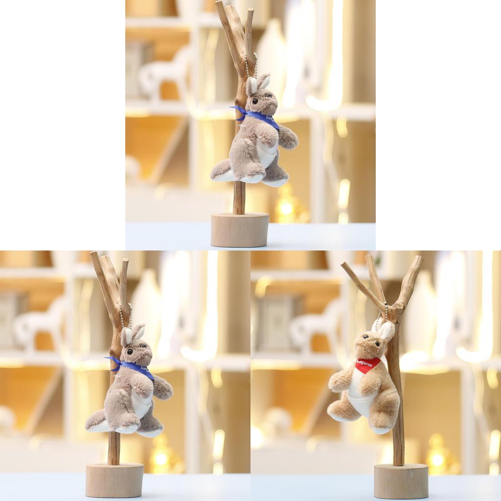 Kangaroo Soft Plush Key Holder Animal Cartoon Gift For Teens And Kids
