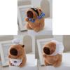 Fun Capybara Keychain Plush Toy Cuddly And Adorable Water Capybara Doll For Trendy Accessories