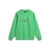 Li Ning X Disney Collaboration Hugging Dragon Series Long Sleeve Round Neck Loose Fleece Sweatshirt Unisex Sweatshirt Secret-Realm-Green AWDU497-5