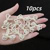 10pcs Beige Plastic Pearl Bowknot Charms - Versatile Decor for Cakes, Bouquets & DIY Accessories, Perfect for Parties & Weddings