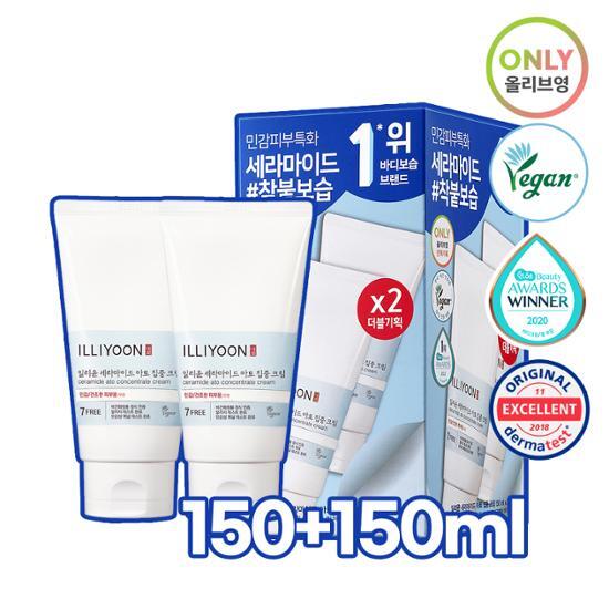 Illiyoon Ceramide Ato Intensive Cream 150ml + 150ml Double Special