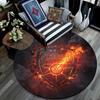 Arsenal Football Club Round Area Rug,Carpet Rug for Living Room Bedroom Sofa Playroom Decor,Non-slip Floor Mat