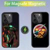 Игровой чехол M-Metroid для iPhone 16,15,14,13,12,11,Pro,Max,Plus,Mini,SE Магнитная беспроводная зарядка Magsafe
