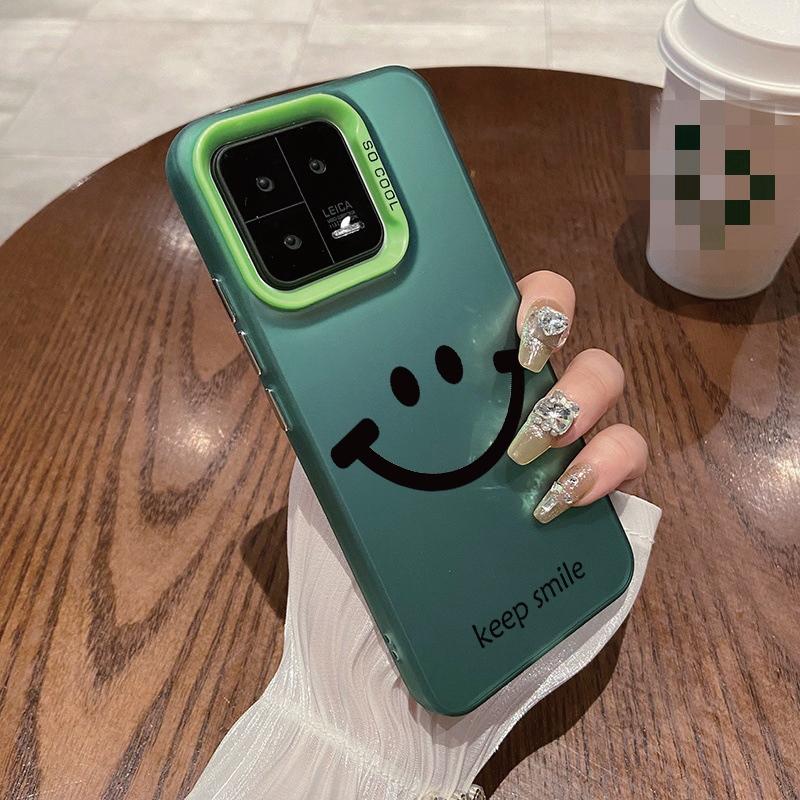 Противоударный чехол с рисунком Smile для Samsung S24 S23 A55 A35 Xiaomi Redmi 13C Poco C65 iPhone Huawei Honor 90 противоударный защитный бампер