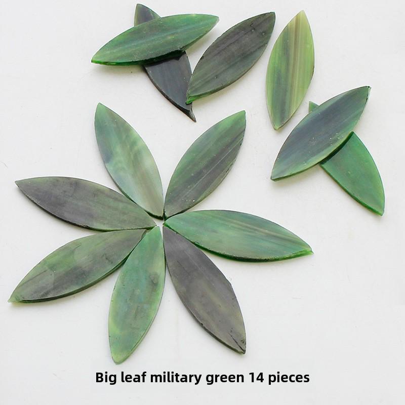 Смешанные цветные листовые слюдяные стеклянные мозаичные детали для украшения подсвечника своими руками