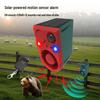 Ruosheng Solar-Powered Alarm with Remote Control, Ultrasonic Strobe, Voice Alerts, and LED To Repel Animals