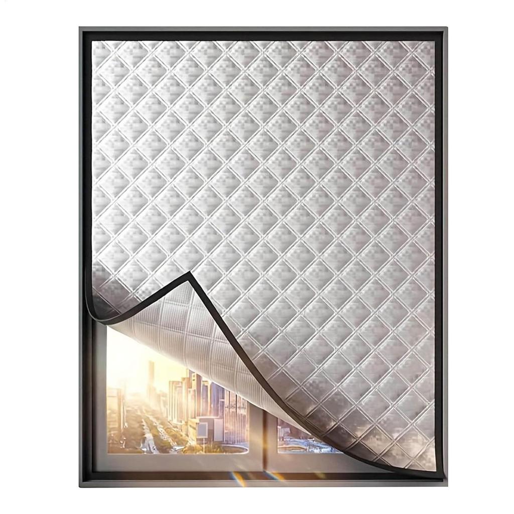 Winter windproof warm curtains bedroom cold-proof thermal insulation film sealed windows Blackout and soundproof curtains