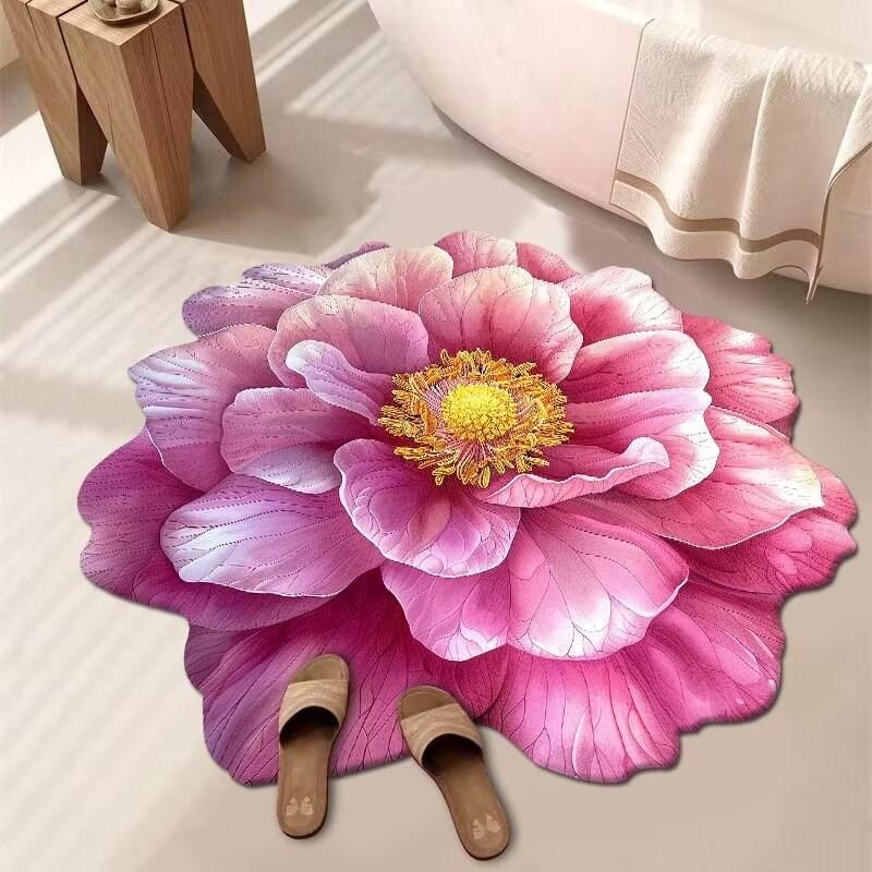 Большой Цветочный Круглый Ковер Ковер для Гостиной Ковер для Спальни Прикроватный Ковер