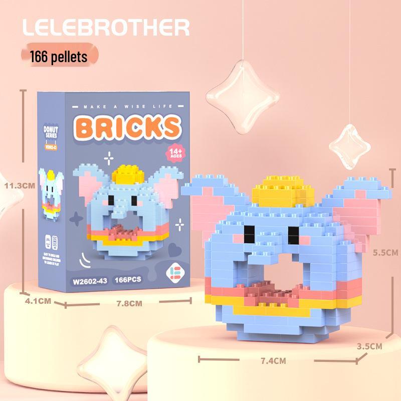 Совместимые с Lego микро строительные блоки мультяшные фигурки - детские развивающие настольные игрушки