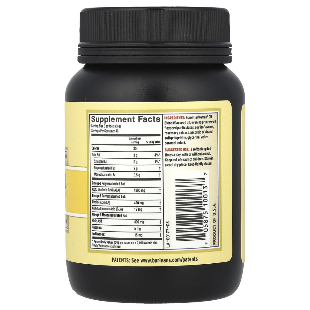 Barlean's Essential Woman®, 120 мягких капсул