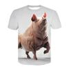 Fashion Animal Pig Sheep T-Shirts Funny Cat 3D Print Summer Men Women T Shirt Oversized Harajuku Y2k Tees Tops Kids Clothing