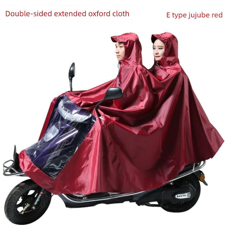 Tough Trench Coat Long Full Body Double Single Battery Car Poncho Electric Car Waterproof Thickened Extra Large-Size Motorcycle