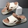 24 New Summer Men's Sandals Trendy Wear EVA Non-slip and Deodorant Thick-soled Beach Shoes Slippers
