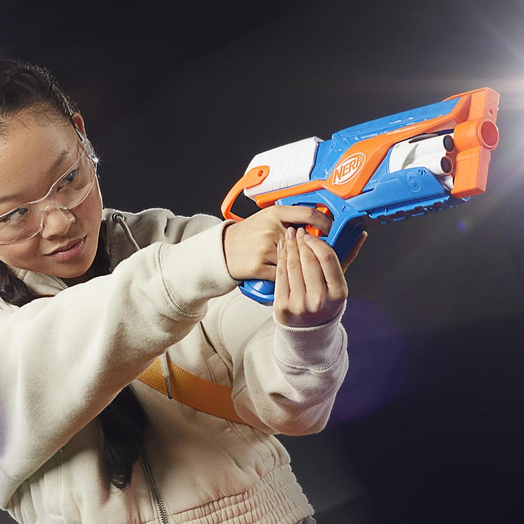 Nerf Agility Включает 12 патронов N1 для спортивной стрельбы в помещении и на открытом воздухе Рекомендовано для возраста 8 лет и Аутентичный продукт Бластер N-серии, N-серия, Игрушка, &