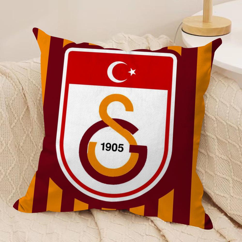 Чехол на подушку с логотипом клуба G-GalatasarayS, мягкая плюшевая ткань, двусторонний принт, чехол на диванную подушку для всех сезонов, декор для дома, подарок