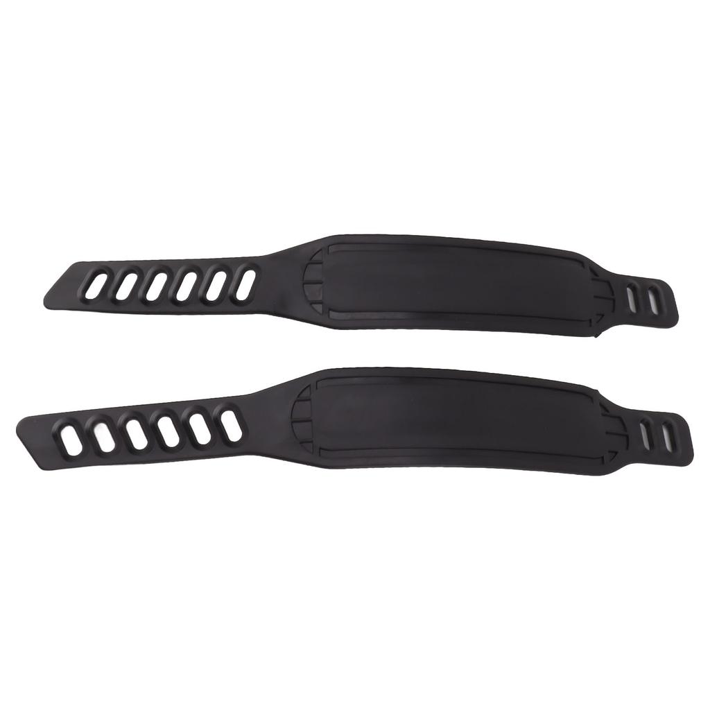 2 шт. ремешки для педалей велотренажера, пластиковые, регулируемой длины, универсальные ремешки-клипсы для пальцев ног для педалей велосипеда для домашних тренировок по велоспорту