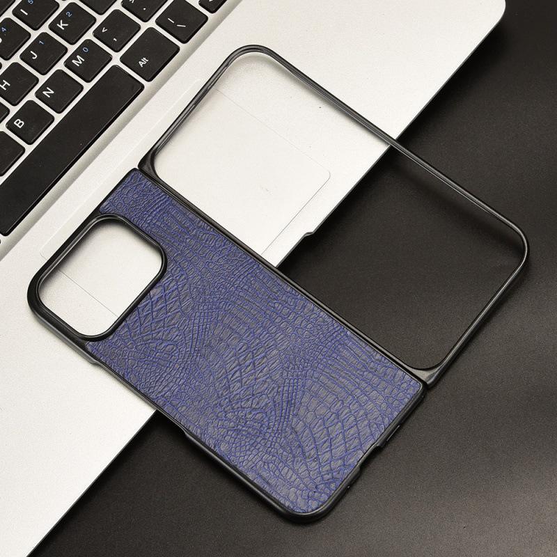 Чехол из кожи аллигатора для Google Pixel 10 Pro Fold с дизайном половинчатого края