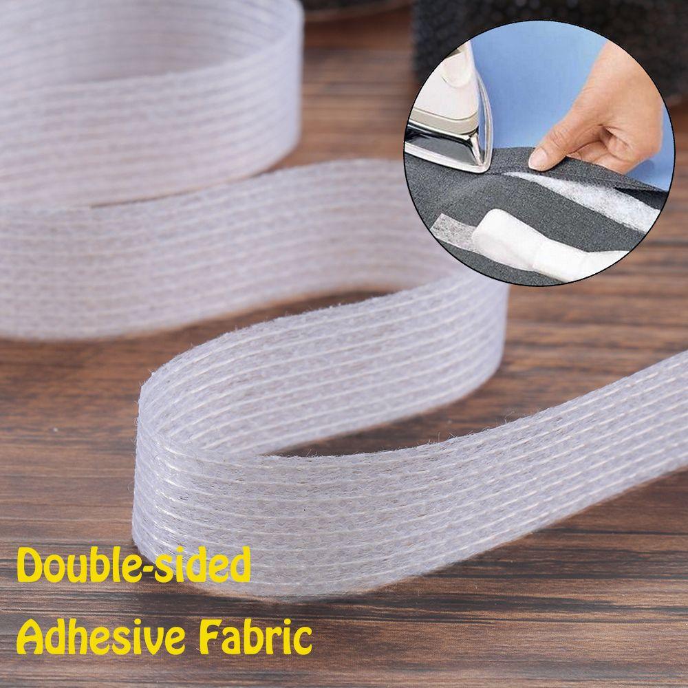 50m/roll DIY Craft Interlining Apparel Clothes Sewing Roll Double-sided Adhesive Fabric Hem Tape