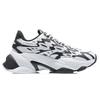 Li Ning CF Rebound Cushioning Thick Sole Sports Shoes Women Sneakers White Black AGLR166-2