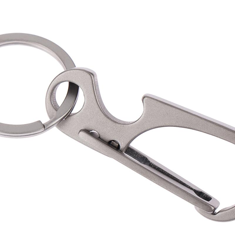 1 шт. Карабин из титанового сплава, многофункциональный брелок, уличная поясная подвесная цепочка, кольцо-пряжка, открывалка для пивных бутылок, EDC-инструмент