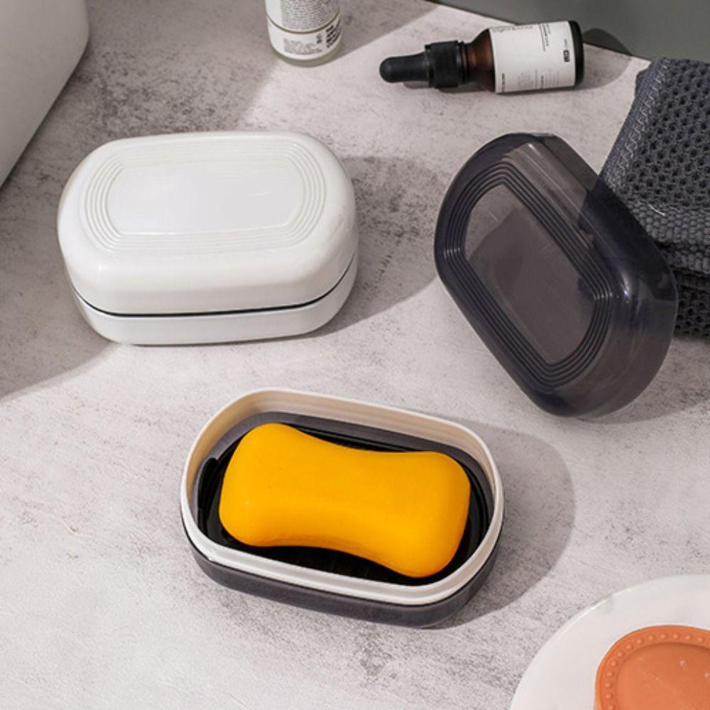 Leak-Proof Travel Soap Dish Reusable Soap Container Household Sealed Soap Rack Hotel