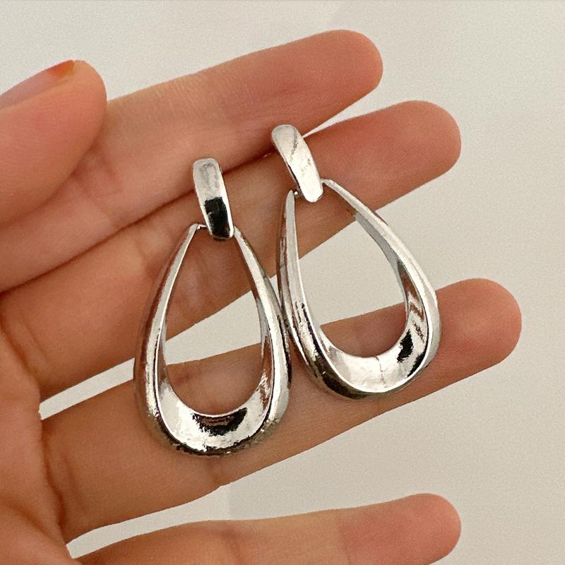 Простые геометрические серьги во французском стиле для женщин, модные роскошные серьги-капли, повседневные, вечерние, отпускные, ювелирные подарки