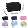 Large Capacity Pencil Bag Oxford Cloth Stationery Organizer Simple Double-Layer Pencil Case  Travel
