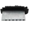 Musiclily Pro Roller Saddle Tremolo Bridge for Imported Strat Electric Black 10.8mm Two-Point Guitars,