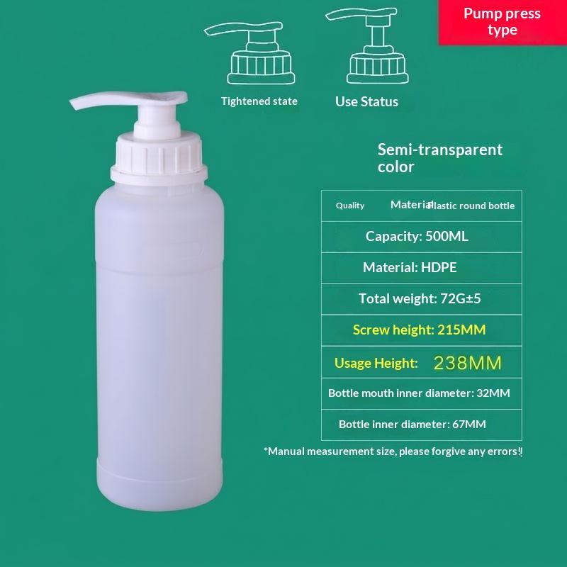 Laundry Detergent Bottle 250Ml-2L Disinfectant Water Hand Washing Hydraulic Pump Dispenser Empty Plastic Hdpe Lotion Container
