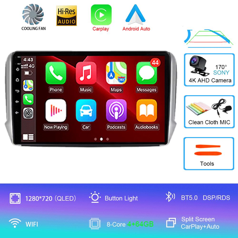 Android 14 для Peugeot 2008 208 серии 2012 2013 2014 2015 - 2018 Мультимедиа Стерео Автомобильный GPS Плеер Навигация Радио Видео Плеер