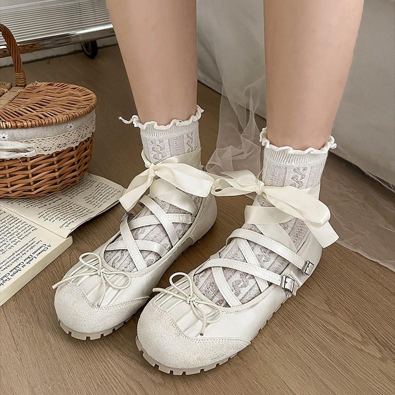 Весенние женские балетки с перекрестным ремешком, модные элегантные туфли с круглым носком, женские удобные балетки в уличном стиле с мягкой подошвой