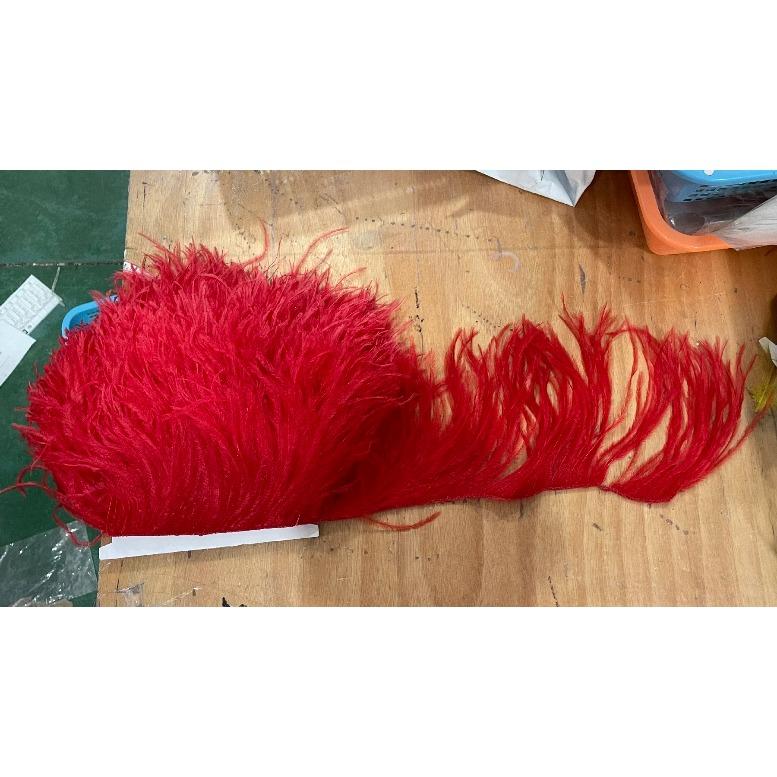 Белая страусиная перьевая отделка для свадебного платья, вечеринки, декоративной одежды, швейные аксессуары, 10-22 см, длинная бахрома из перьев