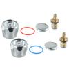 2pcs Copper Valve Faucet Handle Handwheel ABS Blue Handwheel