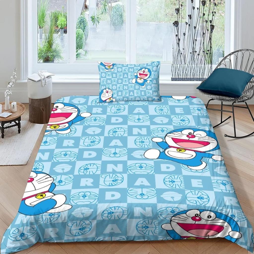 Изысканные 3D Обои с Мультяшным Котом D-Doraemon Принт Постельное Белье Пододеяльник Одеяло Кровать Молодежь Дети Девочки Мальчики Подарок