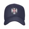 Personalized Serbian Eagle Coat Of Arms Baseball Cap Women Unisex Breathable Serbian Flag Dad Hat Outdoor Snapback Caps
