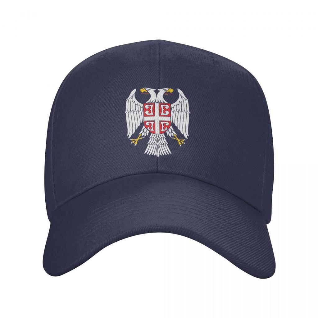 Personalized Serbian Eagle Coat Of Arms Baseball Cap Women Unisex Breathable Serbian Flag Dad Hat Outdoor Snapback Caps