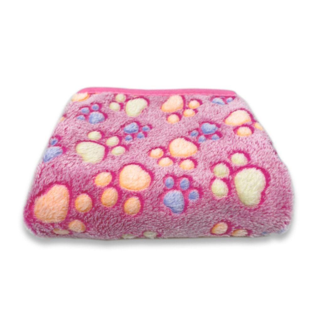Fluffy Soft Warm Bone Pattern Dogs Plush Pet Blanket Winter Quilt Fleece Blanket Flannel Blanket