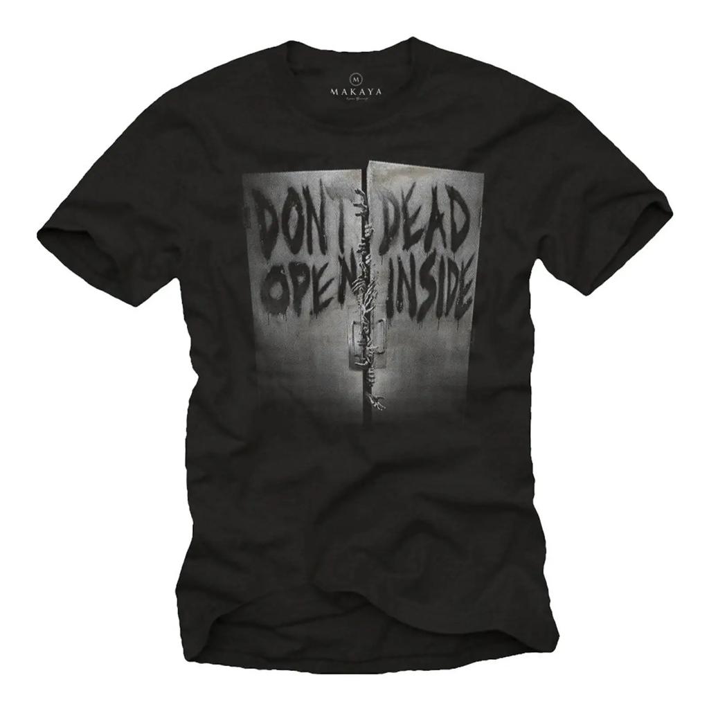 Cool Zombie T Shirt Walking Dead Dont Open Monster Shrit Black S Xxxxxl Vintage Designer Clothes Streetwear Breathable