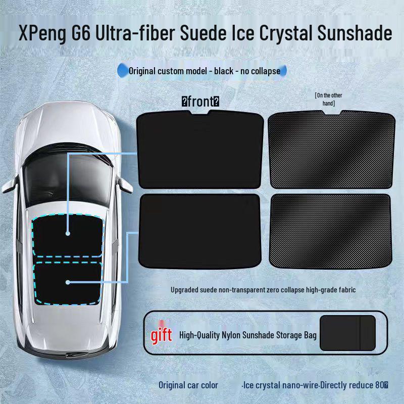 Солнцезащитный козырек для панорамной крыши Xiaopeng P7/P5/G9/G3 - Аксессуар для теплоизоляции