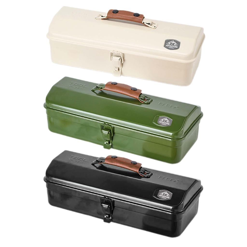 Металлический ящик для инструментов с наклейкой, небольшой ящик для инструментов, портативный, ручной, металлический ящик для хранения, металлический ящик для инструментов на крыше для улицы