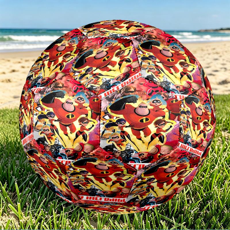 Incredibles Print Size 5 Soccer Ball, PU Wear Resistant Football for Match Training and Daily Practice, Birthday Gift for Soccer Fans