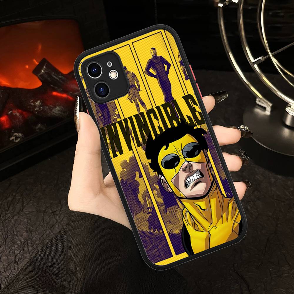 Популярная серия супергероев I-Invincible Для IPhone 11 12 13 14 15 16 Pro Max Plus X XS MAX Ударопрочная матовая задняя крышка
