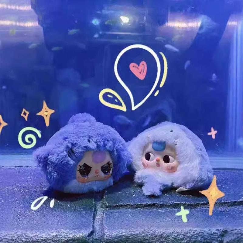 Детские три романтические морские животные серии плюшевые игрушки в коробке-сюрприз таинственная коробка кукла с брелоком для девочек игрушки подарок