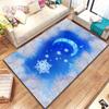 3D Moonlight Unicorn Print Rug Galaxy Planet Living Room Bedroom Sofa Décor Rug Door Mat Kitchen Non-Slip Floor Mat Picnic Camp